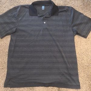 PGA Tour Striped Golf Polo
